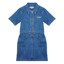 Tommy Hilfiger Rövid ruhák ZIP SS DRESS WASHED Kék 14 éves lányka ruha