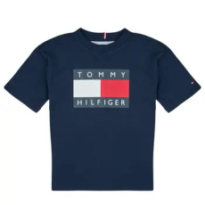 Tommy Hilfiger Rövid ujjú pólók HERITAGE PRINTED FLAG T-SHIRT Tengerész 10 éves