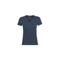 Tommy Hilfiger Rövid ujjú pólók HERITAGE V-NECK TEE Kék EU XXS