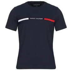 Tommy Hilfiger Rövid ujjú pólók HILFIGER CHEST INSERT TEE Tengerész EU M