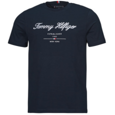 Tommy Hilfiger Rövid ujjú pólók SCRIPT LOGO TEE Tengerész EU XL