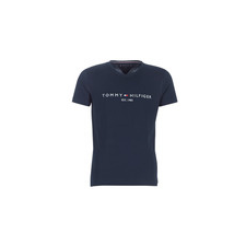 Tommy Hilfiger Rövid ujjú pólók TOMMY FLAG HILFIGER TEE Tengerész EU S férfi póló