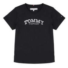 Tommy Hilfiger Rövid ujjú pólók TOMMY FOIL TEE SS Fekete 16 éves gyerek póló