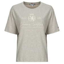 Tommy Hilfiger Rövid ujjú pólók VARSITY CREST RLX SS TEE Szürke EU M női póló