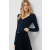Tommy Hilfiger , Slim fit modális keverék blúz, sötétkék, M