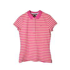 Tommy Hilfiger slim fit női Ingpóló - Csíkos #rózsaszín női póló