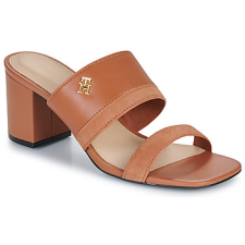 Tommy Hilfiger Szandálok / Saruk LEATHER   SUEDE BLOCK HEEL MULE Barna 39 női szandál