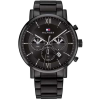 Tommy Hilfiger Tommy hilfiger férfi fekete kvarcóra - kronográf, dátum, wr50