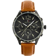 Tommy Hilfiger Tommy hilfiger férfi kvarcóra - fekete/bőr, 44mm karóra