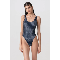 Tommy Hilfiger UW0UW05905 S INTL kék színű egydarabos fürdőruha