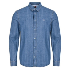 Tommy Jeans Hosszú ujjú ingek RGLR FIT SHIRT MID BLUE Kék EU XL férfi ing