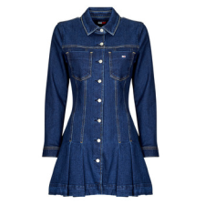 Tommy Jeans Rövid ruhák DENIM PLEATED TRUCKER DRESS Tengerész EU XS női ruha