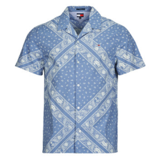 Tommy Jeans Rövid ujjú ingek TJM REG AOP SS SHIRT EXT Kék EU XL