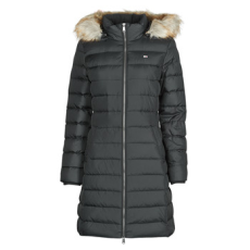 Tommy Jeans Steppelt kabátok TJW ESSENTIAL HOODED DOWN COAT Fekete EU XXS
