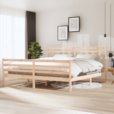 tömör fa ágykeret 200 x 200 cm ágy és ágykellék