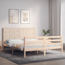 tömör fa ágykeret fejtámlával 160 x 200 cm ágy és ágykellék