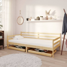  Tömör fenyőfa dívány fiókokkal 90 x 200 cm bútor