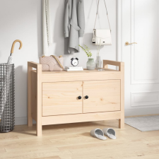  Tömör fenyőfa előszoba pad 80 x 40 x 60 cm bútor