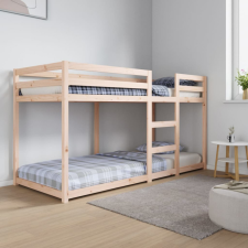  tömör fenyőfa emeletes ágy 80x200 cm ágy és ágykellék