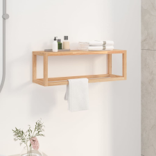 Tömör fenyőfa törülközőtartó 60 x 20 x 20 cm fürdőszoba kiegészítő