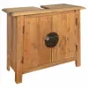  Tömör újrahasznosított fenyőfa pipereszekrény 70 x 32 x 63 cm