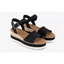 TOMS Éktalpú szandálok DIANA Fekete 40 női szandál