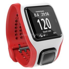 TomTom Runner Cardio GPS sportóra, fehér/piros (1RA0.001.01) okosóra
