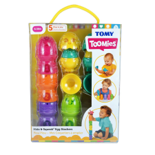 Tomy Toomies Hide & Squeak Egg Stackers (E73083) kreatív és készségfejlesztő