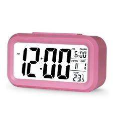 TOO dc-100-pk rózsaszín digitális óra ébresztőóra