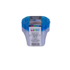 TOO KT-076 3db-os 280ml-es téglalap alakú ételtároló doboz szett konyhai eszköz