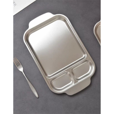  TOO KT-305 Fémtálca fogóval 33 x 19 x 1 cm konyhai eszköz