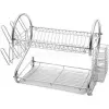 TOO KT-582 Kétszintes MIDI fém konyhai edényszárító 25x52x38cm (KT-582)