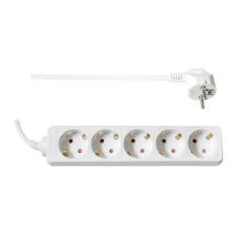 TOO PSW-515 5 aljzat 1.5 méter 3x1.0mm2 fehér elosztó hosszabbító, elosztó