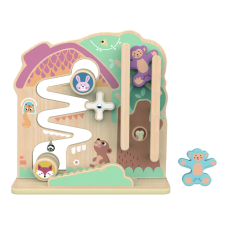 Tooky Toy 2in1 Golyópálya TK397N fa játék fajáték