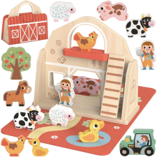 Tooky Toy fa farmjáték összecsukható böröndben játékfigura