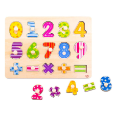 Tooky Toy Fa formaillesztős puzzle - Számok puzzle, kirakós