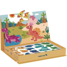 Tooky Toy : Mágneses puzzle dobozban - dinoszauruszok kreatív és készségfejlesztő