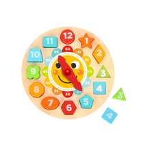 Tooky Toy Óra oktató puzzle fa játék fajáték