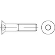 Toolcraft 148489 Süllyesztett csavarok M10 25 mm Belső hatlapú Acél 200 db (148489) barkácsolás, csiszolás, rögzítés