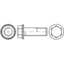 Toolcraft 161382 Fogazott csavarok M6 30 mm Külső hatlap Acél 500 db (161382) barkácsolás, csiszolás, rögzítés