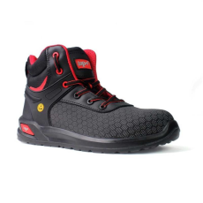 TOP Bakancs S1P ESD SRC kompozit orrmerevítő kevlár talplemez TOP HEXA MID, fekete, 48