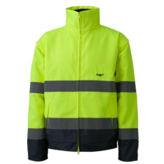 TOP Dzseki jól láthatósági 2:1 (100%poliészter) TOP BUZZARD Y, fluo sárga, 5XL