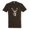 [] TOP kereknyakú póló szarvasfej mintával, 100% pamut, 190gr/m2, 2XL