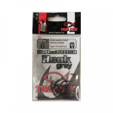 TOP MIX Method Feeder Grey horog 10db teflon bevonattal - 8 horgászkiegészítő