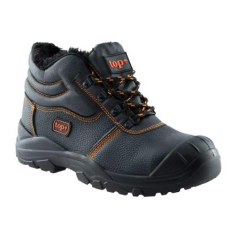 TOP munkavédelmi bakancs S3 SRC szőrme bélés acél orrmerevítő TOP FORREST WINTER, fekete, 48