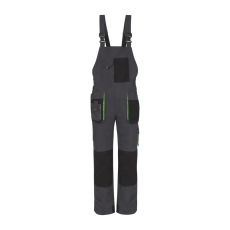 TOP Nadrág kantáros (100%pamut) TOP GREEN 100 BIBPANTS, green, M