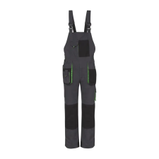 TOP Nadrág kantáros (100%pamut) TOP GREEN 100 BIBPANTS, green, XL munkaruha