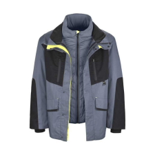 TOP PHOENIX CO2D PRK kabát, black/grey/fluo yellow, S munkaruha