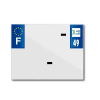 TOP PLAQ 2837715318716132 műanyag csík üres PVC rendszámtáblához (motorkerékpár formátum 170x130), 49-es megye, Európa, darabra TOP PLAQ  Vázak, idomok, kiegészítők Rendszámtábla tartók