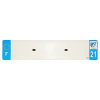 TOP PLAQ műanyag csík üres PVC rendszámtáblához (autó méret 520x110) - 21-es megye - Európa (darabra értendő) TOP PLAQ  Vázak, idomok, kiegészítők Rendszámtábla tartók